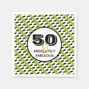 JAMAICA 50 Absolutely Fabulous Party Paper Napkin