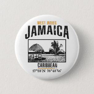 Jamaica 6 Cm Round Badge