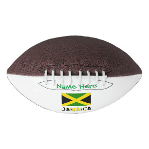 Jamaica and Jamaican Flag Green Personalisation Football