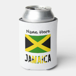 Jamaica and Jamaican Flag Personalised  Can Cooler