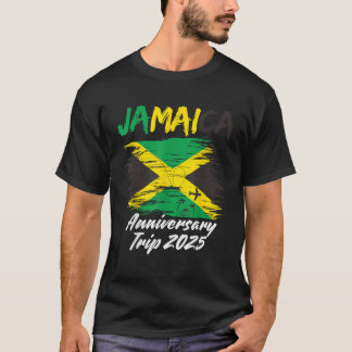 Jamaica Anniversary Trip 2025 Couple Summer Vacati T-Shirt