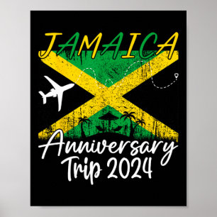 Jamaica Anniversary Trip Couple Summer Vacation Tr Poster