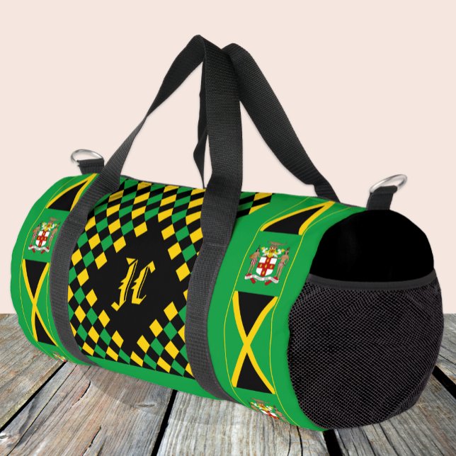 Jamaica Bag, Design, Monogram, Jamaica Flag Duffle Bag (Creator Uploaded)