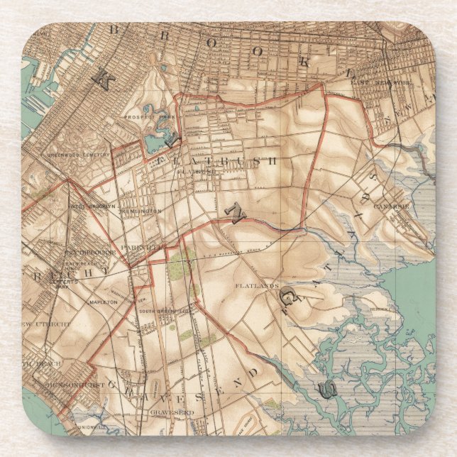Jamaica Bay and Brooklyn Coaster (Front)