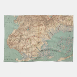 Jamaica Bay and Brooklyn Tea Towel