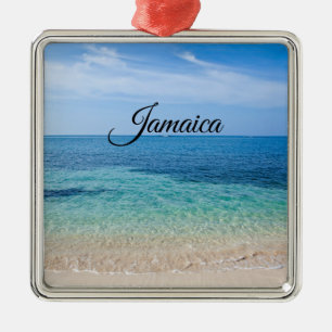 Jamaica Beach Metal Ornament
