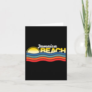 Jamaica Beach Texas Retro Vintage Surfer Souvenir Card