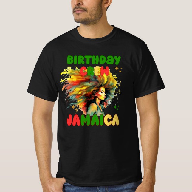Jamaica Birthday Girl Matching Crew Travel Group T-Shirt (Front)