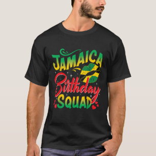 Jamaica Birthday Squad Girls Trip 2025 Women Vacat T-Shirt