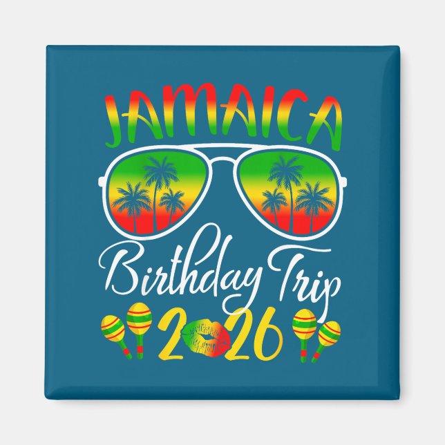 Jamaica Birthday Trip Vacation Summer 2026 Outfit  Magnet (Front)