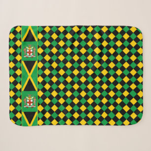 Jamaica blanket, Art, patriotic, Jamaican Flag Sherpa Blanket