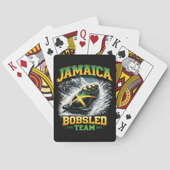 Jamaica Bobsled Team Playing Cards (Back)