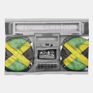 Jamaica boombox tea towel