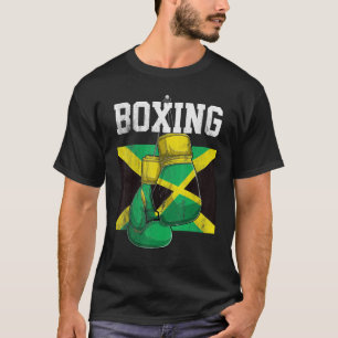 Jamaica Boxing Gloves Boxer Boxing Jamaican Flag T-Shirt