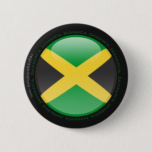Jamaica Bubble Flag 6 Cm Round Badge