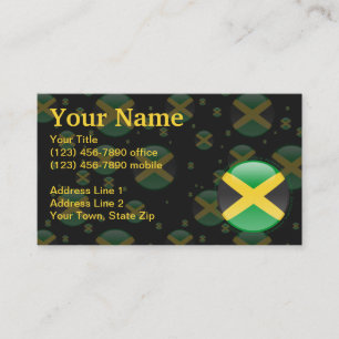 Jamaica Bubble Flag Business Card