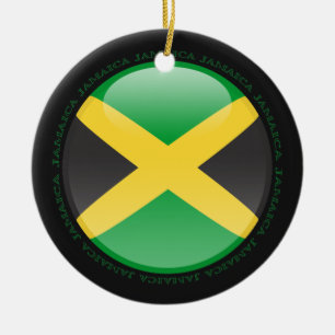 Jamaica Bubble Flag Ceramic Ornament