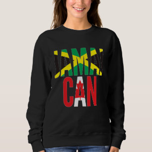 Jamaica Canada Flag Themed for Half Canadian Jamai Sweatshirt