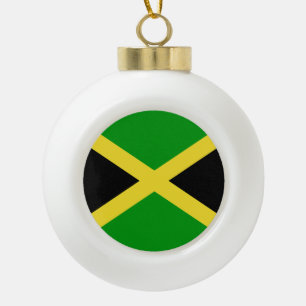 Jamaica Ceramic Ball Christmas Ornament