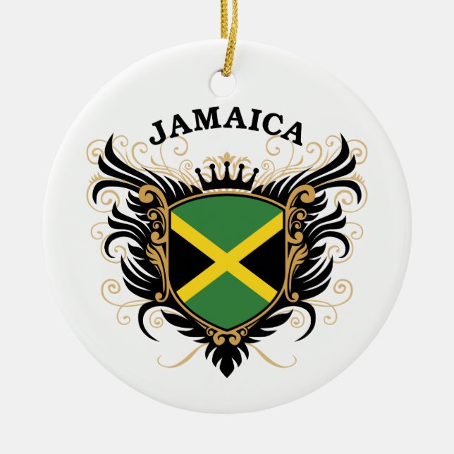 Jamaica Ceramic Ornament (Front)