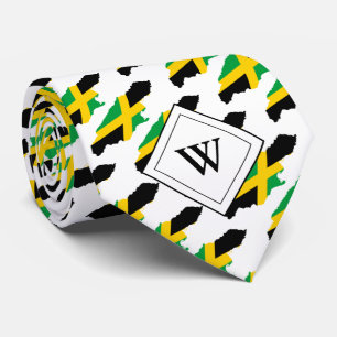 JAMAICA Christian Scripture J3:16 Monogram Tie