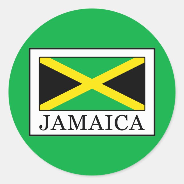 Jamaica Classic Round Sticker (Front)