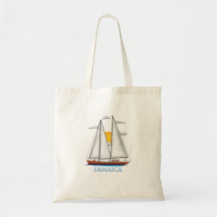 Jamaica Coastal Nautical Sailing Sailor Tote Bag