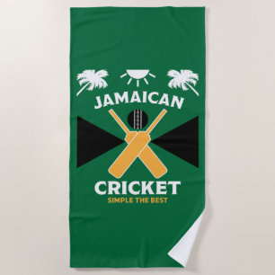 Jamaica Cricket Beach Towel