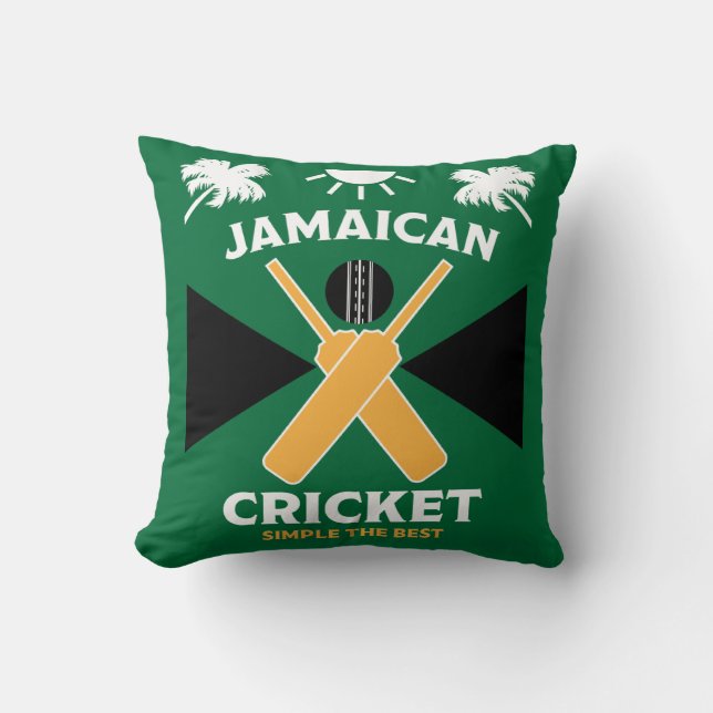 Jamaica Cricket Cushion (Front)