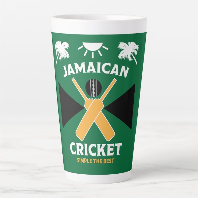 Jamaica Cricket Latte Mug (Front)