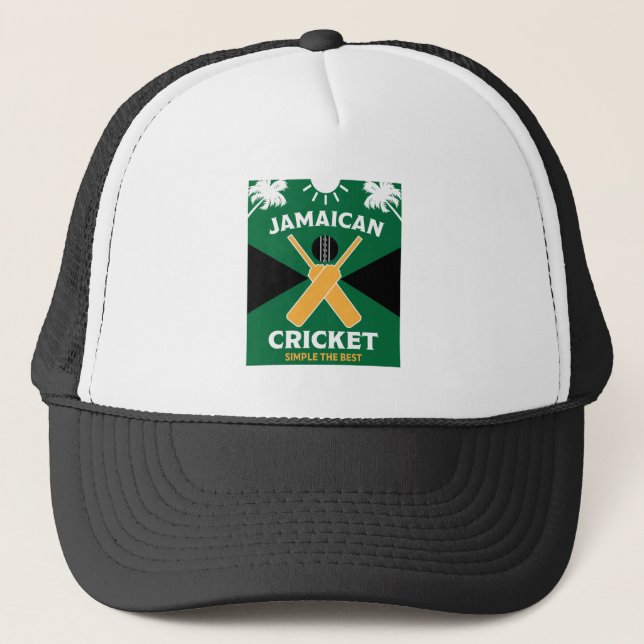 Jamaica Cricket Trucker Hat (Front)