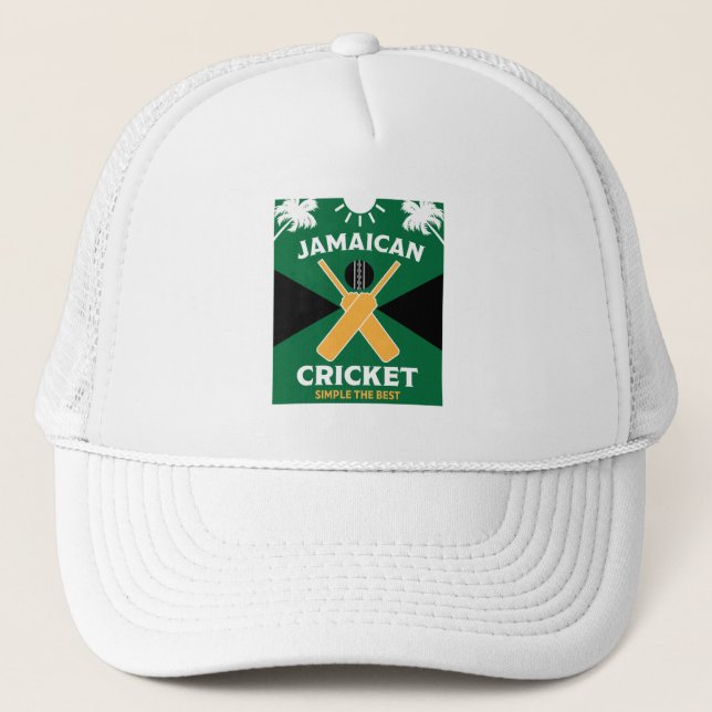 Jamaica Cricket Trucker Hat (Front)