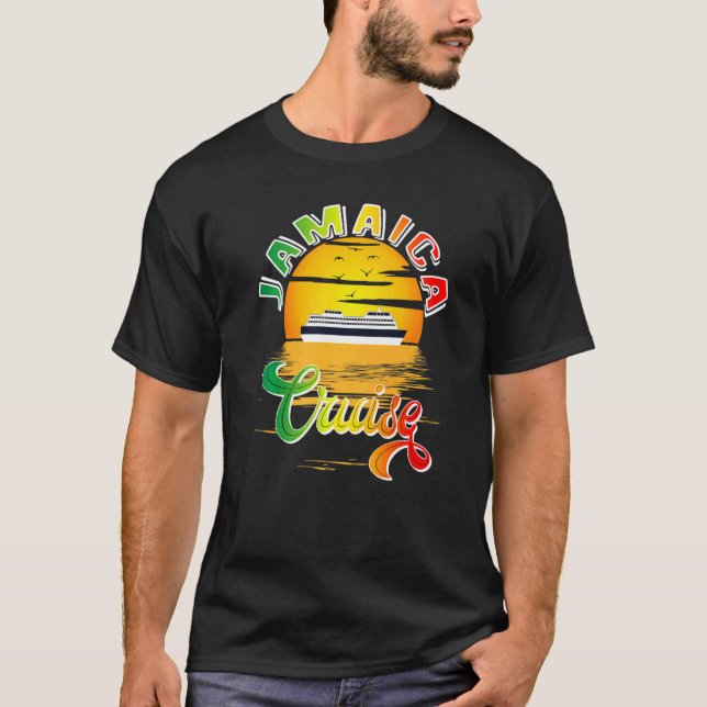 Jamaica Cruise Jamaican Sailing Caribbean Vacation T-Shirt (Front)