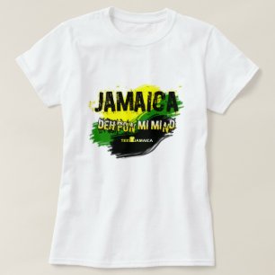 Jamaica Deh Pon Mi Mind Ladies T-Shirt
