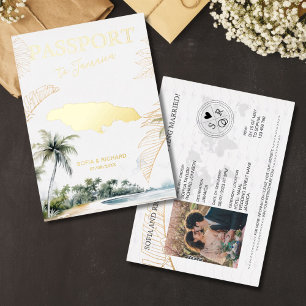 Jamaica Destination Wedding Passport Gold