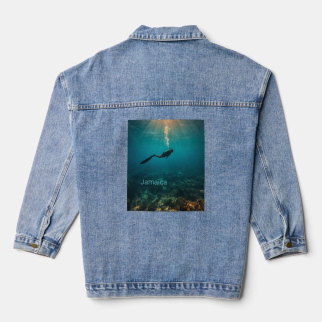 Jamaica dive denim jacket (Back)