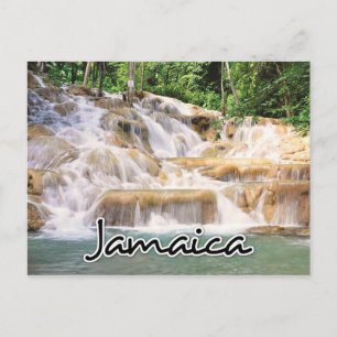 Jamaica Dunn's River Falls closeup Postcard