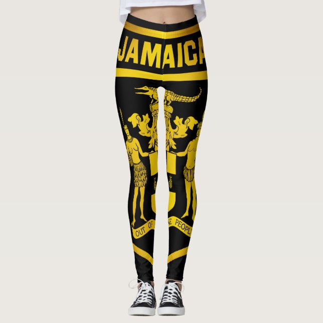 Jamaica Emblem Leggings (Front)