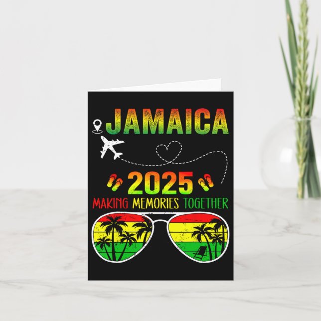 Jamaica Family Reunion 2025 Making Memories Vacati Card (Front)