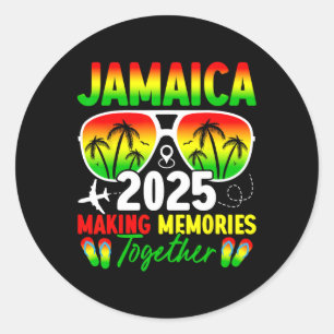 Jamaica Family Reunion 2025 Making Memories Vacati Classic Round Sticker