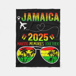 Jamaica Family Reunion 2025 Making Memories Vacati Fleece Blanket