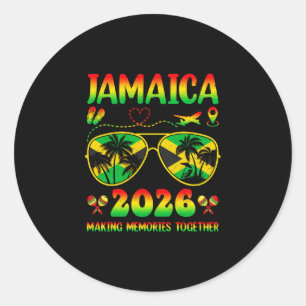 Jamaica family reunion 2026 making memories classic round sticker