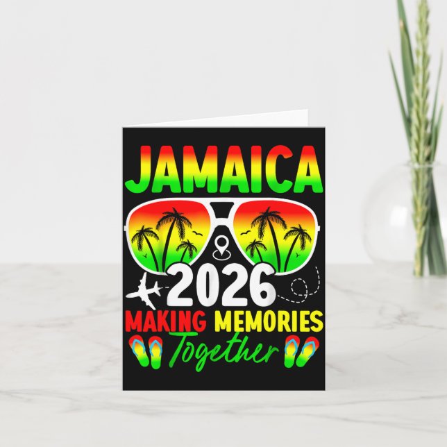 Jamaica Family Reunion 2026 Making Memories Vacati Card (Front)