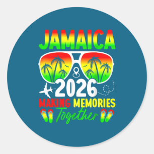 Jamaica Family Reunion 2026 Making Memories Vacati Classic Round Sticker