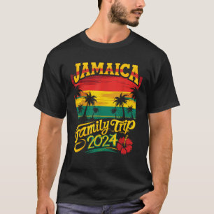 Jamaica Family Trip 2024 Jamaican Caribbean Beach  T-Shirt