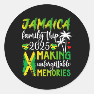 Jamaica Family Trip 2025 Making Memories Jamaica V Classic Round Sticker