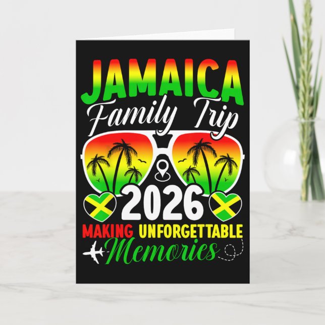 Jamaica Family Trip 2026 Making Memories Jamaica V Card (Front)