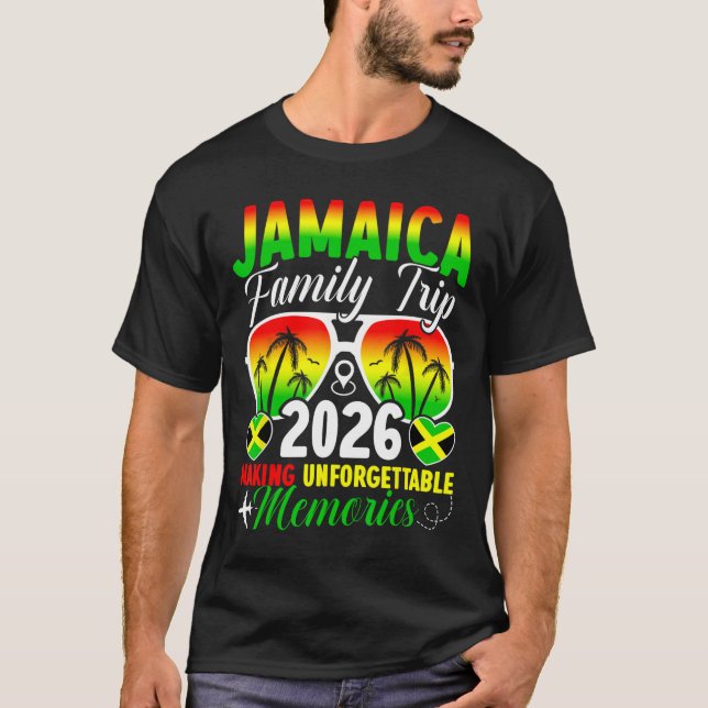 Jamaica Family Trip 2026 Making Memories Jamaica V T-Shirt (Front)