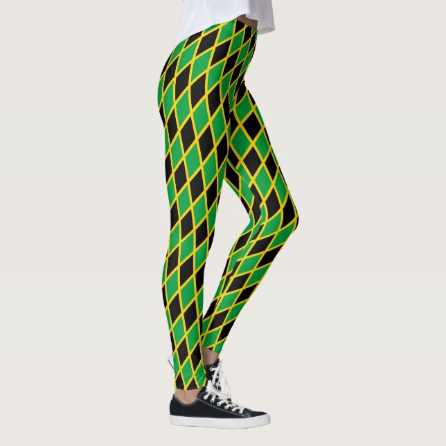 Jamaica fashion & Jamaican Flag travel /sports Leg Leggings (Right)