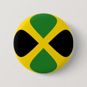 Jamaica Fisheye Flag Button